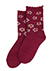 いたわり設計 婦人ソックス ふかふかクッション編み 花柄 クルー丈のカラーサンプル写真