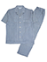 GUNZE(グンゼ)紳士半袖・長パンツパジャマ さわやか涼感 ストライプ柄のカラーサンプル写真