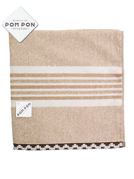 POM PON ポンポンフレンズ バスタオル フォギーボーダー