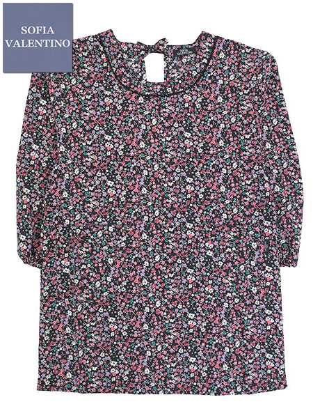 SOFIA VALENTINO(ソフィア ヴァレンチノ) 割烹着 小花柄 後ひも調節タイプ