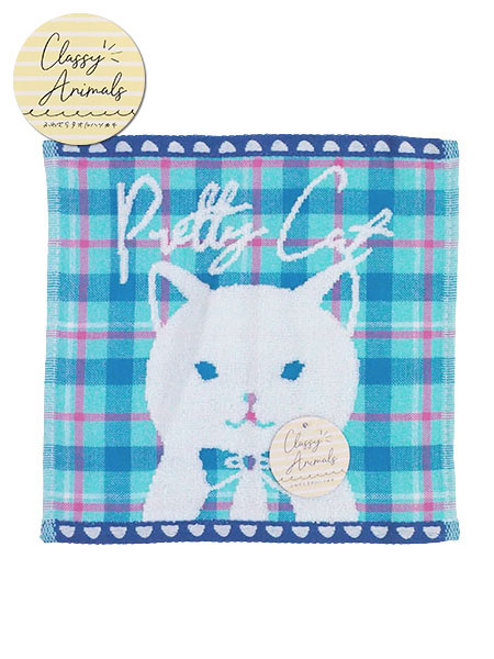 Classy Animals 無撚糸ガーゼミニハンカチ アニマル柄