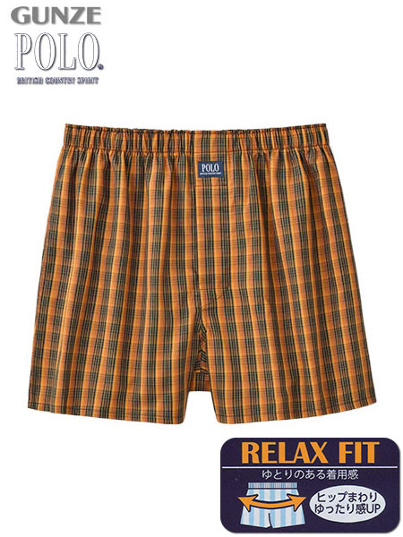 グンゼ POLO(ポロ) 紳士トランクス(前あき) チェック柄