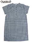 naturic 婦人先染めサッカーワンピース cotton100% ギンガムチェック柄の詳細画面へ