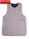 Smile mama(スマイルママ) キルト裏フリース ラン型かぶりエプロン チェック ロングタバーの詳細画面へ