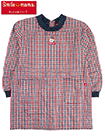 Smile mama(スマイルママ) 裏フリース割烹着 キルト 小さめチェック柄 背ボタンの詳細画面へ