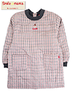 Smile mama(スマイルママ) 中わた入りキルト割烹着 小さめチェック柄 背ボタンの詳細画面へ