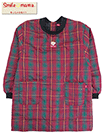 Smile mama(スマイルママ) 中わた入りキルト割烹着 チェック柄 背ボタンの詳細画面へ