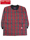 Smile mama(スマイルママ) あったか裏フリース前あきスモック キルト チェック柄の詳細画面へ