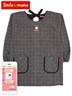 Smile mama(スマイルママ) 先染ドット格子柄割烹着 スマホポケット 後ろひも調節タイプの詳細画面へ