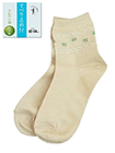 いたわり設計 婦人ソックス すべり止め付き 花柄 さわやか綿の詳細画面へ