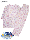 GUNZE(グンゼ)クールマジック 婦人7分袖・長パンツパジャマ 綿100%吸汗速乾 花柄の詳細画面へ