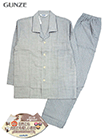 GUNZE(グンゼ)紳士長袖・長パンツパジャマ 綿100% オーガニックコットン混用 チェック柄の詳細画面へ
