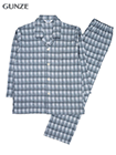 GUNZE(グンゼ)紳士長袖・長パンツパジャマ 綿100% チェック柄 スムースの詳細画面へ
