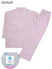 グンゼ アセドロン 婦人長袖・長パンツパジャマ 無地 クレープの詳細画面へ
