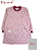 Big mama(ビッグママ) 裏起毛ニット前開きスモック 花柄の詳細写真Ａ