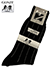 GUNZE(グンゼ)紳士礼装用ソックス（フォーマル用）黒地に白縞入りの詳細写真Ａ