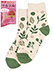 かかとツルツル 婦人ソックス かかとタイプ 靴下2重であったか 日本製 リーフ柄の詳細写真Ａ