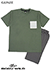 GUNZE(グンゼ)BODYWILD(ボディワイルド)紳士半袖・半パンツパジャマ 左胸ポケット付きの詳細写真Ａ