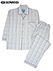 ROWAND(ロワンド)紳士長袖・長パンツパジャマ 日本製 綿100% サッカーの詳細写真Ａ
