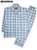 ROWAND(ロワンド)紳士長袖・長パンツパジャマ 日本製 綿100% 天竺 チェック柄