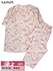 GUNZE(グンゼ)婦人半袖・長パンツパジャマ 日本製 ソフト楊柳 綿100%の詳細写真Ａ