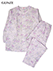 GUNZE(グンゼ)婦人長袖・長パンツパジャマ 花柄 ナチュラル楊柳 綿100%の詳細写真Ａ