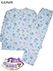 GUNZE(グンゼ)婦人長袖・長パンツパジャマ 保湿加工 天竺 花柄の詳細写真Ａ