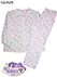 GUNZE(グンゼ)婦人長袖・長パンツパジャマ 保湿加工 花柄 Wガーゼ 綿100%の詳細写真Ａ