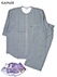 GUNZE(グンゼ)紳士7分袖・7分丈パンツパジャマ 寝るテコ 綿100% ドット柄の詳細写真Ａ