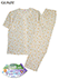 GUNZE(グンゼ)ClearSta 婦人半袖・長パンツパジャマ デオドラント加工 綿100% 花柄の詳細写真Ａ