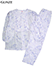 GUNZE(グンゼ)婦人長袖・長パンツパジャマ 花柄 ナチュラル楊柳 綿100%の詳細写真Ａ
