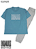 GUNZE(グンゼ)BODYWILD(ボディワイルド)紳士半袖・長パンツパジャマ 胸元ロゴの詳細写真Ａ