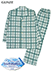 GUNZE(グンゼ)紳士長袖・長パンツパジャマ キシリトール加工 チェック柄 綿100%の詳細写真Ａ