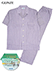 GUNZE(グンゼ)紳士半袖・長パンツパジャマ さわやか涼感 ストライプ柄の詳細写真Ａ