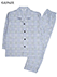 GUNZE(グンゼ)紳士長袖・長パンツパジャマ 綿100% スムース チェック柄の詳細写真Ａ