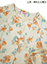 GUNZE(グンゼ) 極暖 婦人長袖・長パンツパジャマ 綿100%の暖かさ 襟ぐりレース付き 花柄の詳細写真Ｂ