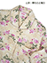 GUNZE(グンゼ)婦人長袖・長パンツパジャマ 極暖 肌側綿100% 襟付き 花柄の詳細写真Ｂ