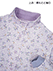 GUNZE(グンゼ)婦人長袖・長パンツパジャマ 極暖 裏起毛 襟付き 花柄の詳細写真Ｂ