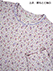 Bonheur(ボヌール)婦人長袖・長パンツパジャマ スムース 綿100% 小花柄の詳細写真Ｂ