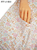 GUNZE(グンゼ)婦人長袖全開ネグリジェ 裾にスナップボタン付き 花柄 スムース 綿100%の詳細写真Ｃ