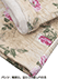 GUNZE(グンゼ)婦人長袖・長パンツパジャマ 極暖 肌側綿100% 襟付き 花柄の詳細写真Ｄ